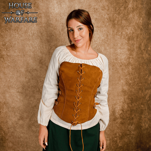 Maiden's Suede Corset - Brown