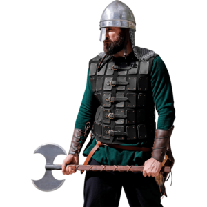 Tyr Viking Leather Brigandine - Black