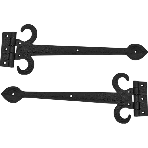 Linton Medieval Iron Door Hinges - Set of 2