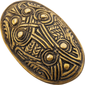 Brass Turtle Viking Brooch