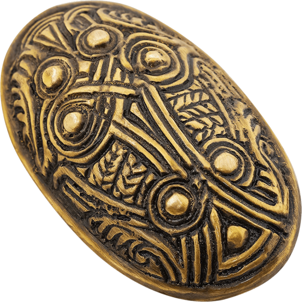 Brass Turtle Viking Brooch