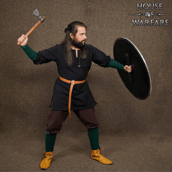 Canvas Viking Arm Wraps with Brooches - Green