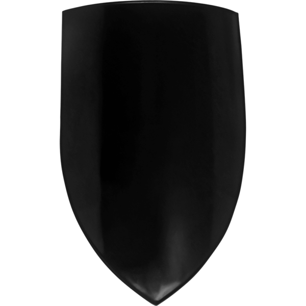Black Steel Medieval Heater Shield