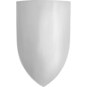 Painted Steel Medieval Heater Shield