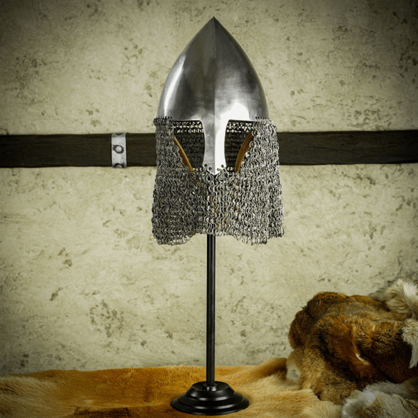 Hand Forged Iron Helmet Stand