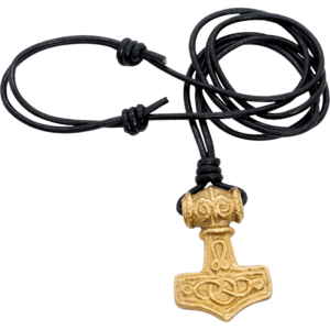 Brass Mjolnir Hammer Necklace