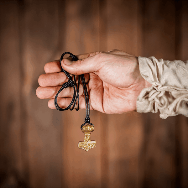 Brass Mjolnir Hammer Necklace