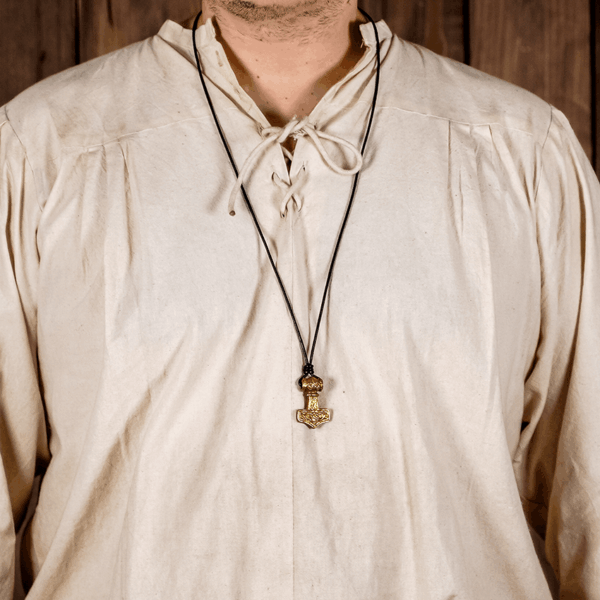Brass Mjolnir Hammer Necklace