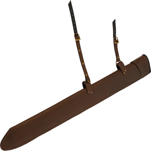 Leather LARP Sword Scabbard - Brown
