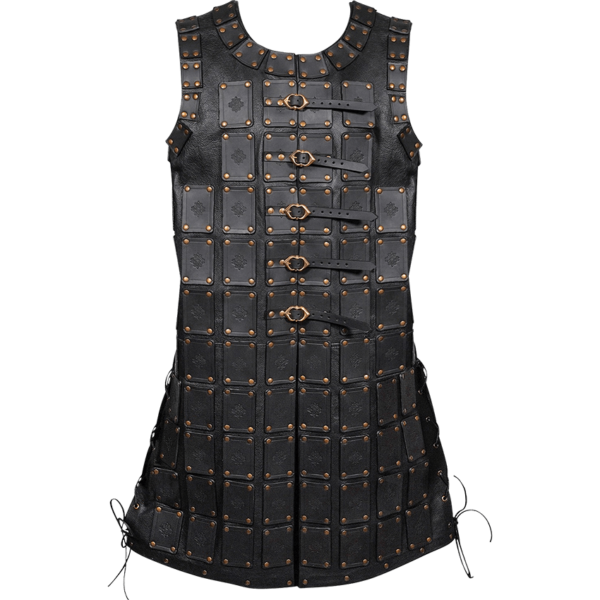 North Warrior Leather Scale Armour - Black