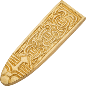 Medieval Knotwork Brass Belt Tip