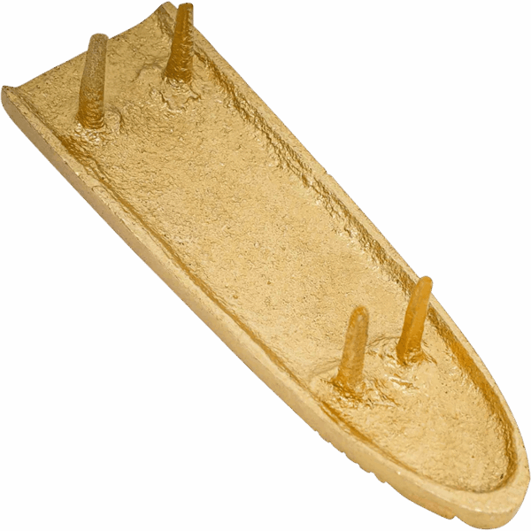 Medieval Knotwork Brass Belt Tip
