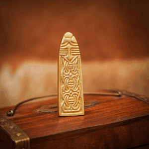 Medieval Knotwork Brass Belt Tip