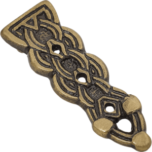 Antiqued Brass Celtic Belt Tip