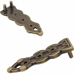 Antiqued Brass Celtic Belt Tip