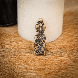 Antiqued Brass Celtic Belt Tip