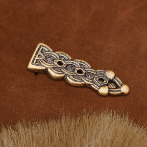 Antiqued Brass Celtic Belt Tip