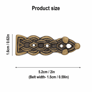 Antiqued Brass Celtic Belt Tip