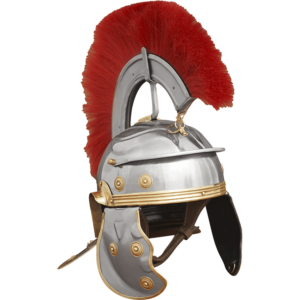 Roman Legionary Steel Helmet with Plume