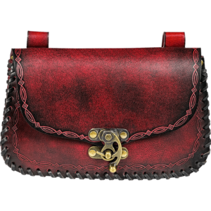 The Mythical Sorcerer Leather Belt Bag - Maroon