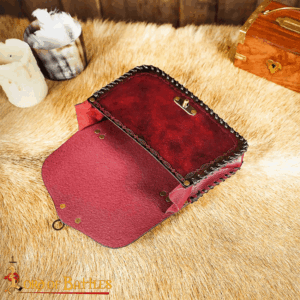 The Mythical Sorcerer Leather Belt Bag - Maroon