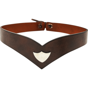 Elvish Princely Leather Headband - Brown