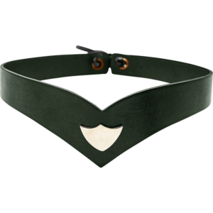 Elvish Princely Leather Headband - Green