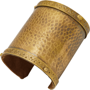 Medieval Brass Wrist Cuff Bracelet