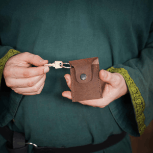 Medieval Coin Pouch Keychain