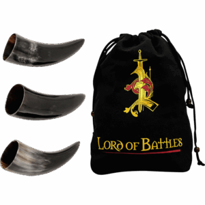 Viking Drinking Horn Shot Glasses - Set of 3