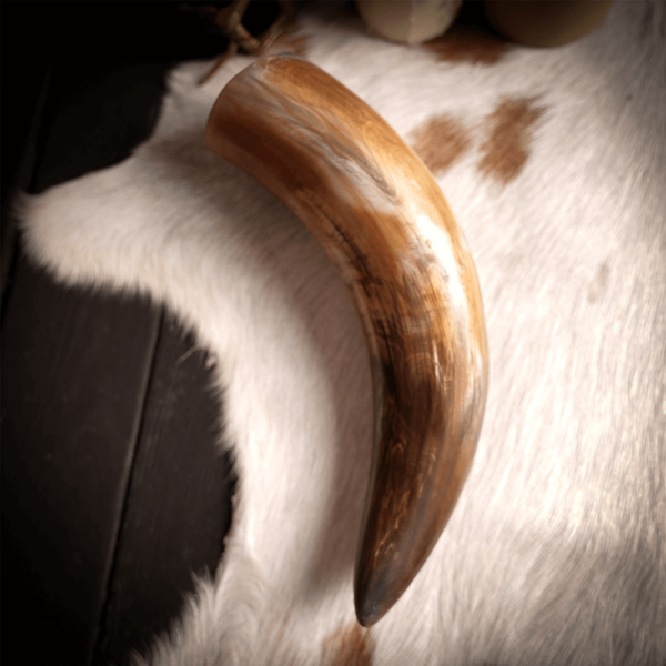 Natural Finish Viking Drinking Horn