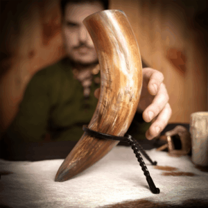 Natural Finish Viking Drinking Horn