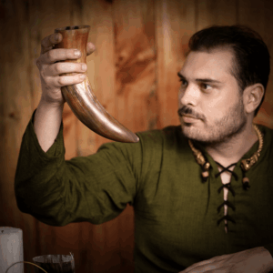 Natural Finish Viking Drinking Horn