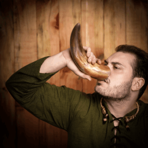Natural Finish Viking Drinking Horn