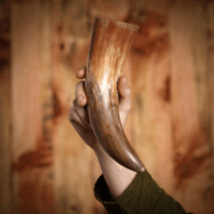 Natural Finish Viking Drinking Horn