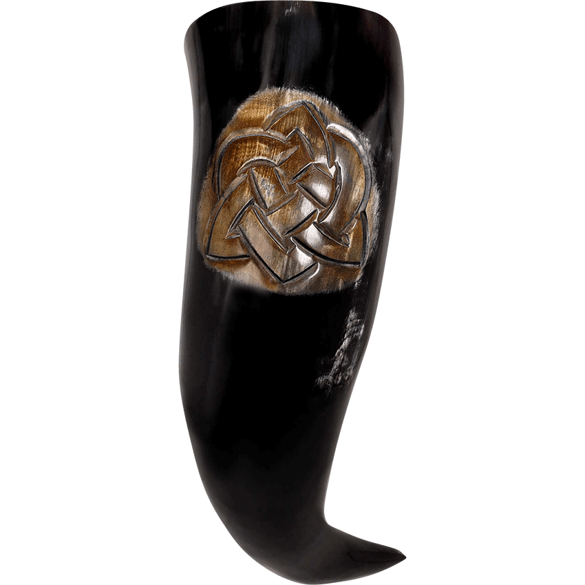 Celtic Knotwork Drinking Horn