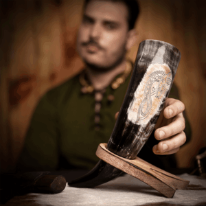 Sea Horse Drinking Horn