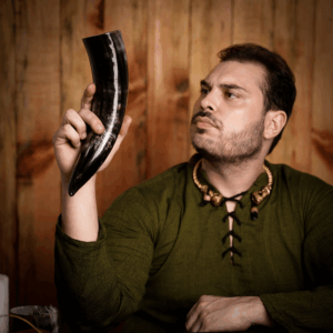 Sea Horse Drinking Horn