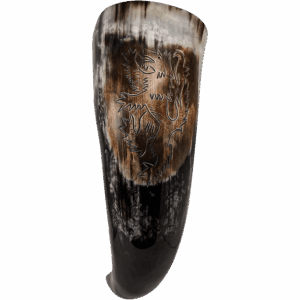 Rampant Lion Medieval Drinking Horn