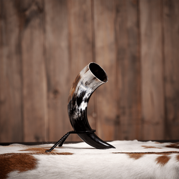 Rampant Lion Medieval Drinking Horn