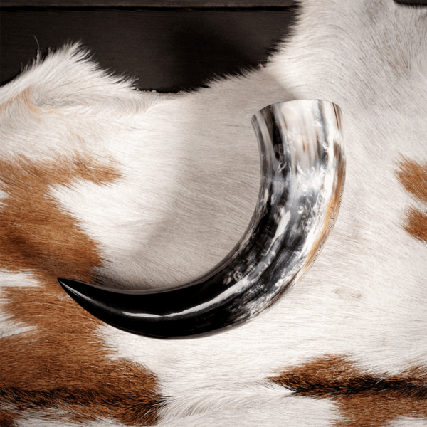 Rampant Lion Medieval Drinking Horn