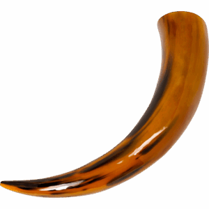 Tinted Medieval Ox Drinking Horn
