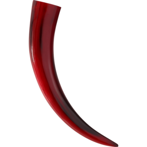 Brilliant Carmine Drinking Horn