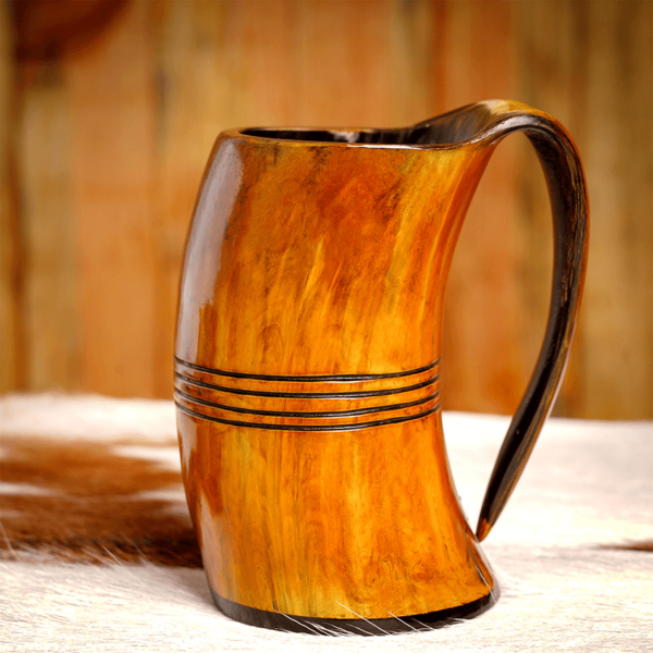 Medieval Viking Beer Horn Tankard