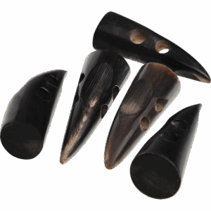 Medieval Ox Horn Toggles - Set of 5