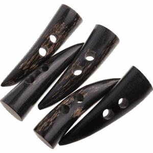 Long Medieval Horn Toggles - Set of 5