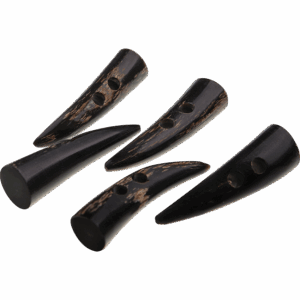 Long Medieval Horn Toggles - Set of 5