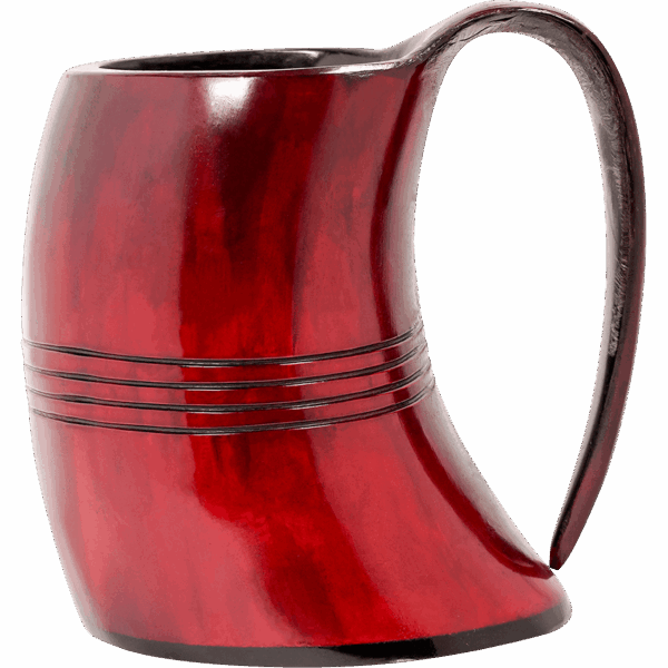 Viking Crimson Horn Tankard