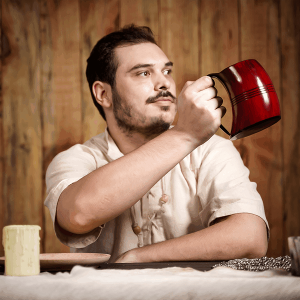 Viking Crimson Horn Tankard