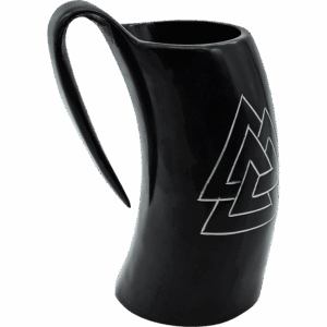 Valknut Viking Horn Tankard